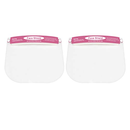 MILISTEN Kids Clear Visiera Visiera Visiera Visiera Antivento Parapolvere Regolabile Visiera Coperta Esterna Coperta 2Pz Rosa