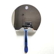Piokoy Fogless Doccia Specchio Specchio Da Barba con Un Rasoio Specchio Per Il Trucco Appeso a Parete Specchio per Il Bagno Per La Casa di Viaggio