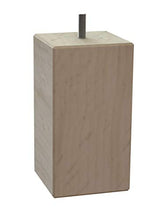 MEGALUXFRANCE - Set di 8 piedi per letto, mobili, quadrati in legno di faggio massiccio, 80 x 80 x 150 mm