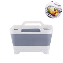 LIMMC Portatile Pieghevole Bacino Pentola con Maniglia per Il Trasporto di Lavaggio di Verdure della Frutta in plastica Pieghevole Benna lavabo per l'escursione di Campeggio di Picnic