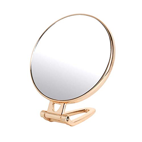 AJH Specchio per Il Trucco da Tavolo Creativo Studentessa Specchio per Il Trucco Specchio per Maniglia Specchio per Studenti Dormitorio Specchio Portatile Piccolo Specchio per Bell