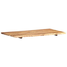 FAMIROSA Piano per Lavabo Bagno in Massello di Acacia 100x55x2,5 cm