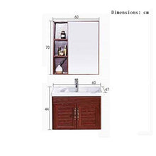 GFBVC Mobile Lavabo Combinazione del gabinetto dell'Armadio del gabinetto dell'Armadio dell'Armadio della Parete di vanità di Alluminio di Alluminio dello Spazio Facile da Pulire