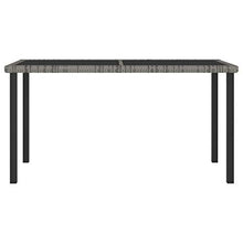 FAMIROSA Set da Pranzo da Giardino 7 pz in Polyrattan Grigio-5714