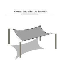 HTL durevole 12 pin parasole panno, usato per isolamento termico e raffreddamento rete solare di balcone, cortile, piscina, nero, 3 m x 6 m