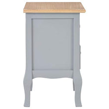 Tidyard Comodino Francese in MDF Grigio/Marrone/Nero con 2 Cassetti,Comodino con Cassetti,Comodino Camera da Letto,Comodino Retro,Cassettiera Camera da Letto,Comodino Portatelefono 35x30x49 cm