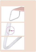 TONG HXF- Desk Ping Piccolo Semplice Studio scrivania Portatile Tavolo Pensione 45 * 35 * 23 Centimetri Durevole (Color : Pink)