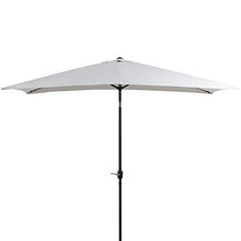 Outsunny Ombrellone da Giardino 2 x 3 m in Alluminio | Color Bianco Crema e Forma Rettangolare | Impermeabile e Anti-UV