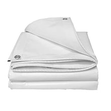 HAOXIANG Tela Cerata per Esterni Resistente, Tela Cerata per Camion A Vapore Appiccicosa in Tela Antipioggia Super Bianca Impermeabile, Spessore 0,42 Mm, 500 G / M2,Bianca,2mx6m
