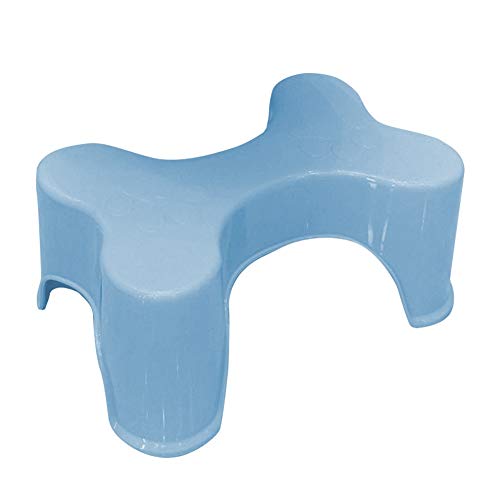 Sedile for WC Poggiapiedi Panca for Donne Incinta Sgabello for Toilette in Plastica Sgabello Tozzo for Ufficio (Color : Blue)