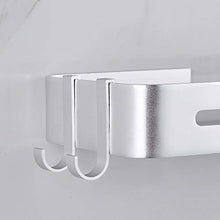 Wangel Mensola per Doccia Bagno, Colla Brevettata + Autoadesivo, Alluminio, Finitura Opaca