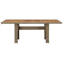 Qnotici Tavolo da Pranzo da Giardino Tavolo da Campeggio Tavolo da Buffet Tavolo da Festa tavolino da Giardino 200x100x74 cm polyrattan Marrone