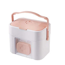 MYHZH Multistrato Medicina Box, può Essere a Parete e Portatile, di Grande capacità Portatile out-Patient Box Medica, Famiglia Emergenza Medicina Storage Box,Rosa