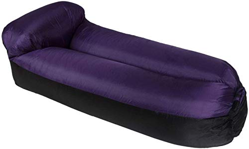 Ceiling Pendant Appoggio Auto Gonfiabile Cuscino di Base Sezione Esterna Portatile Pigro Gonfiabile Divano Pieghevole Gonfiabile Letto (Color : Purple)