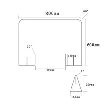 Contatore Side Schermi scrivania Divisori partizione Libera Perfezione riceventi per la Maggior Parte Piani di 5mm - Isolamento Trasparente Consiglio
