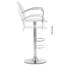 Tidyard Set di 2 Sgabello da Bar,Sgabello da Cucina, Altezza Regolabile, Girevole a 360 °, con Schienale, Poggiapiedi e Braccioli, Struttura in Acciaio Cromato, Disponibile in Tanti Colori Diversi
