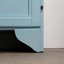 Kiamami Valentina ARMADIETTO A TERRA CM.33,5 H 80 CON ANTA E CASSETTO SHABBY AZZURRO LAVANDA