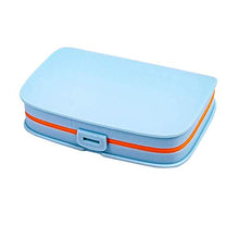 iPobie Scatola per Pillole,Contenitore Organizer per Pillole con Grande Capacità da Viaggio a 6 Scomparti per Medicine Quotidiane e Contenere Vitamine