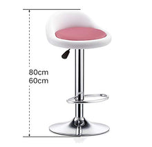 Disegno Spa Bar Sgabello,Alto-Tavolo E Sedia da Bar Chrome Finish Lucidati,Sgabello da Lavoro,Sedia Gireggiata,Sgabello Ufficio,Altezza Regolabile A 360 Gradi Rotabile