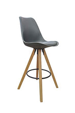 Homexperts Barhocker 2-er Set Inka Ideal für Ihren Wohn-und Essbereich Set di 2 sedie da Bar, Grigio, B 48.5, H 108.5, T 55 cm