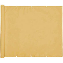 YIFANDU Frangivista 0.7x3m Impermeabile Rete per Balconi Installazione Semplice per Balcone Giardino Protezione della, Color Crema