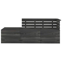 vidaXL Set Divani da Giardino su Pallet 3 pz Legno Pino Grigio Scuro