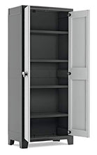 Keter Armadio Alto Titan con Ripiani Regolabili, Grigio, 80 x 44 x 182 cm