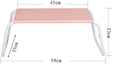 TONG HXF- Desk Ping Piccolo Semplice Studio scrivania Portatile Tavolo Pensione 45 * 35 * 23 Centimetri Durevole (Color : Pink)