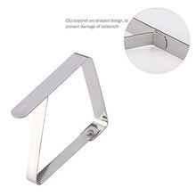 OurLeeme Clip per Tavolo, Clip per tovaglia in Acciaio Inossidabile Clip per Coperchio per Tavolo Portabiti da Tavolo da Giardino per Matrimoni in casa