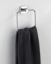 WENKO Anello per asciugamani Mezzano - Portasalviette, Acciaio inossidabile, 16 x 18 x 5.5 cm, Lucido