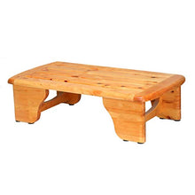 AYHa Bagno sgabello di legno Barrel Poggiapiedi Passo Bench piccolo sgabello rettangolo sgabello da doccia Sgabello Pedale impermeabile antiscivolo Doccia Bench