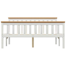 SKM Giroletto con 2 Cassetti Bianco in Massello di Pino 140x200 cm (34.85kg) Bianco-0435