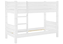 Erst-Holz Letto a Castello Bianco di Pino Anche per Adulti 80x190 Divisibile in Due 60.16-08-190WT80