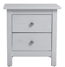 VS Venta-stock Comodino Betty con 2 cassetti Bianco