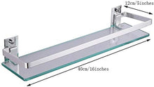 GDFEH Scaffale per Doccia per Doccia in Vetro Scaffale per Doccia in Alluminio, mensola per Il Bagno, Vasca da Bagno (Size : 40CM)