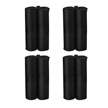 ValueHall 4 Sacchi di Pesi per Gazebo Sacco di Sabbia Supporti per Base di Gazebo e Tende Padiglione Gazebo tendone Rinforzo V7059-1 (Nero)