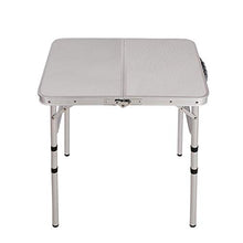 End Table Portatile Tavolo Tavolo da picnic picnic pieghevole, tavolino da gioco facile da imparare, in lega di alluminio, adatto per esterno, soggiorno, ecc., Disponibile in due dimensioni Portatile