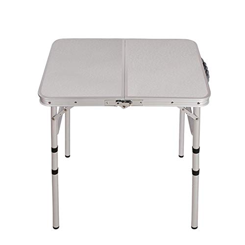 End Table Portatile Tavolo Tavolo da picnic picnic pieghevole, tavolino da gioco facile da imparare, in lega di alluminio, adatto per esterno, soggiorno, ecc., Disponibile in due dimensioni Portatile