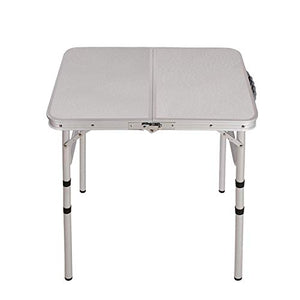 End Table Portatile Tavolo Tavolo da picnic picnic pieghevole, tavolino da gioco facile da imparare, in lega di alluminio, adatto per esterno, soggiorno, ecc., Disponibile in due dimensioni Portatile