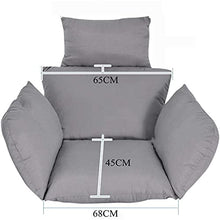 Cuscino per Sedia A Dondolo da Appendere A Uova, Antiscivolo Morbido Impermeabile Addensare Cuscino del Cesto Sospeso per Sedie Sospese Patio Giardino (Sedia Non Inclusa)