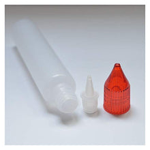 Trasparente 5pcs 30ml Bottiglia di plastica della bottiglia del contagocce di stile della penna vuota da 30 ml con il cappuccio variopinto e la punta lunga della bottiglia di liquido e della punta lun