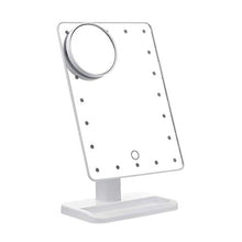Specchio Per Il Trucco Lampada Da Tavolo Per Trucco Dimmerabile Con Luce A Specchio Per Trucco Con Altoparlante Bluetooth Illuminato A LED Portatile Illuminato Per Bagno (Size:Free Size; Color:White)