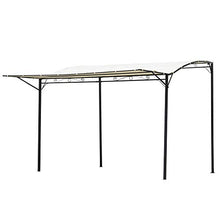 Outsunny Gazebo Gazebo Pergola da Giardino con Copertura in Tessuto da Giardino in Acciaio Beige