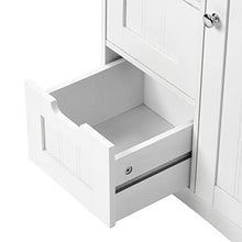 Leww, credenza da bagno, cassettiera multiuso, con 4 cassetti e 1 scomparto laterale, per soggiorno, cucina, corridoio