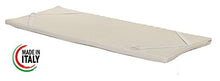 Materassimemory.eu Topper Memory Foam Matrimoniale Mis. 160x190 Alto 7 cm Memory Foam Rivestimento Sfoderabile Aloe Vera con elasitici angolari di Fissaggio