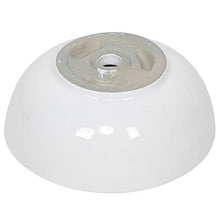Ejoyous Lavabo da Appoggio,con Fori di drenaggio per bagni di Famiglia WC Cucine Hotel 44x16.5 cm,Bagno Rotondo in Ceramica lavabo da appoggio Lavandino lavello in Ceramica Bianco