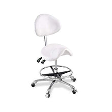 SXRDZ Scopare del salone di massaggio Sedia con schienale regolabile girevole idraulico a gas di sollevamento ergonomico Sgabello for saloni manicure tatuaggio di terapia di massaggio di bellezza salo