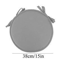 eewopjkj Cuscini per sedie Rotondi per Sedia da Pranzo Confezione da 2 con Lacci Cuscini per sedili universali Cuscini per Esterni per Interni Cucina da Giardino-Navy 38x38cm (15x15in)