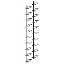 Portavini da Parete, Scaffale Vini Scaffale a Parete in Ferro verniciato a polvere per 20 Bottiglie Supporto Bottiglie Porta Bottiglie, 27 x 9 x 126,2 cm