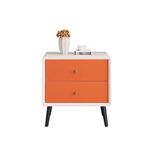 GXT WGZ- Comodino Camera Locker, Camera da Letto Comodino, Soggiorno Locker, Living Room Divano Fianco del Mobile (Color : Orange-b)